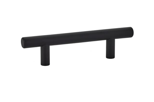 Emtek Contemporary Bar Pull, 3"CC, Flat Black - 86358US19