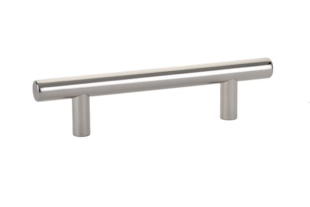 Emtek Contemporary Bar Pull, 3-1/2"CC, Polished Nickel - 86359US14