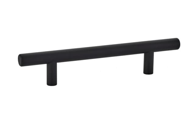 Emtek Contemporary Bar Pull, 4"CC, Flat Black - 86360US19