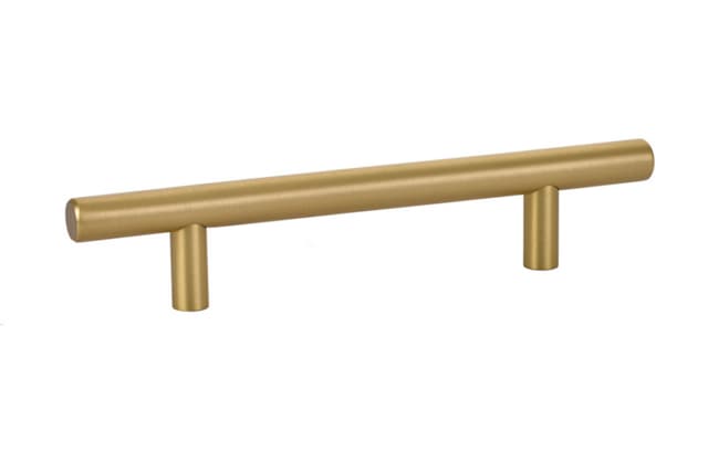 Emtek Contemporary Bar Pull, 4"CC, Satin Brass - 86360US4