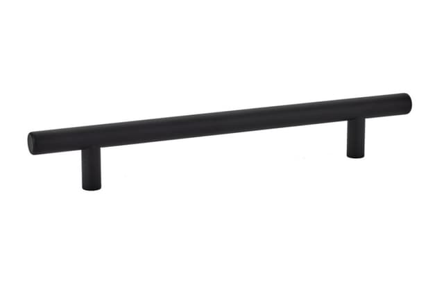 Emtek Contemporary Bar Pull, 6"CC, Flat Black - 86362US19
