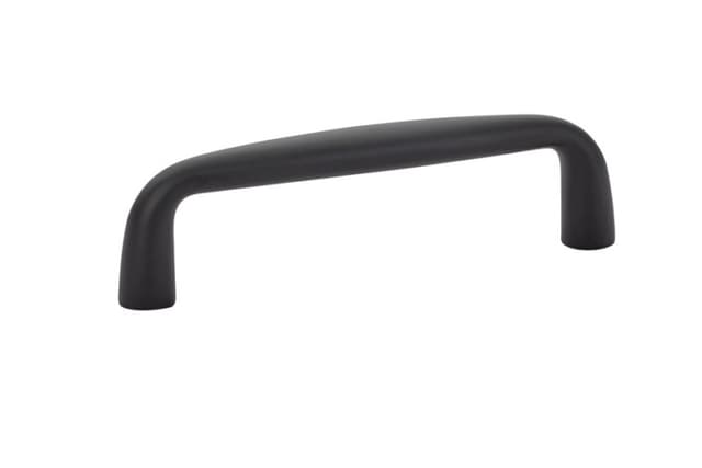 Emtek Contemporary Orbit Pull, 3-1/2"CC,Flat Black - 86257US19