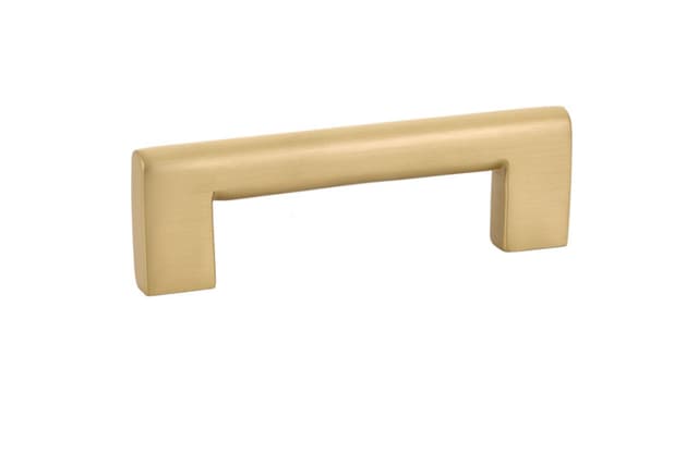 Emtek Contemporary Trail Pull, 3-1/2"CC, Satin Brass - 86162US4