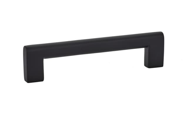 Emtek Contemporary Trail Pull, 5"CC, Flat Black - 86272US19