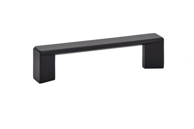 Emtek Contemporary Trinity Pull, 3-1/2"CC, Flat Black - 86264US19