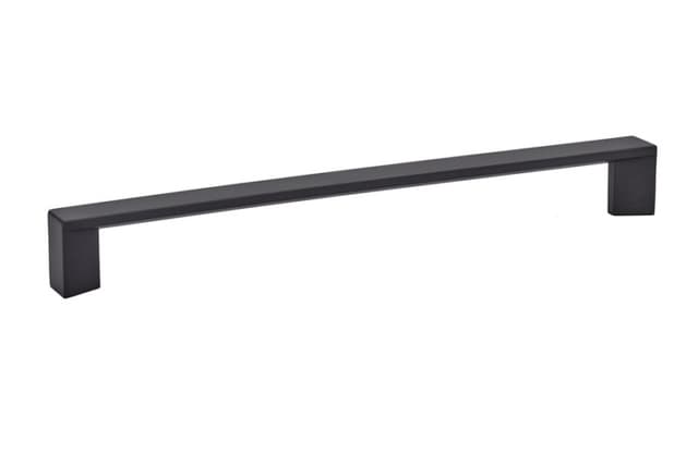 Emtek Contemporary Trinity Pull, 8"CC, Flat Black - 86438US19