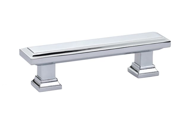 Emtek Geometric Rectangular Pull, 3"CC, Polished Chrome - 86299US26