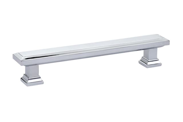 Emtek Geometric Rectangular Pull, 5"CC, Polished Chrome - 86492US26