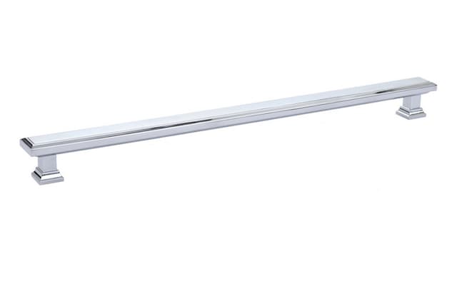 Emtek Geometric Rectangular Pull, 12"CC, Polished Chrome - 86493US26