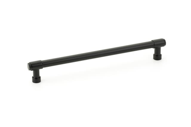 Emtek Industrial Modern Jasper Appliance Pull, 12"CC, Flat Black - 86693US19