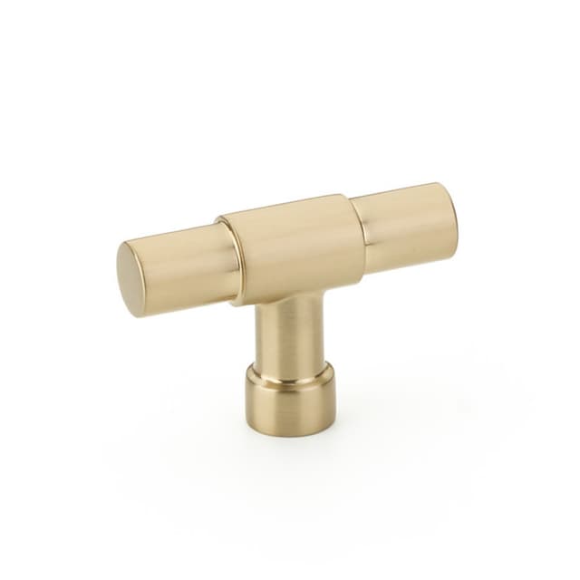 Emtek Industrial Modern Jasper Finger Pull, 2"CC, Satin Brass - 86699US4