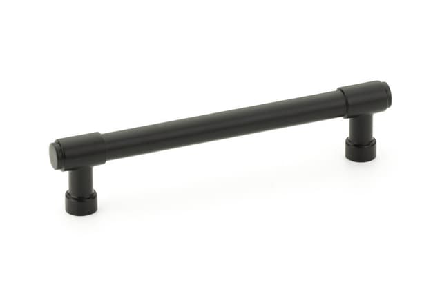 Emtek Industrial Modern Jasper Pull, 5"CC, Flat Black - 86688US19