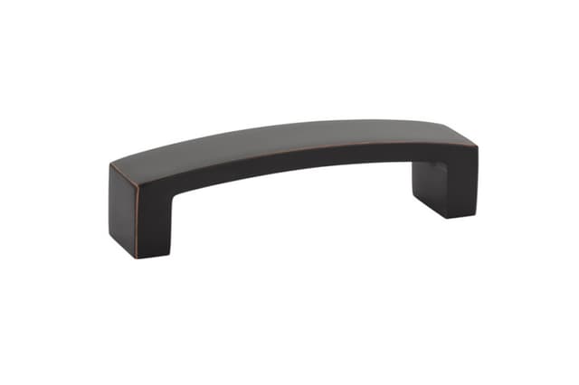 Emtek Mid Century Modern Bauhaus Pull, 4"CC, Oil Rubbed Bronze - 86325US10B