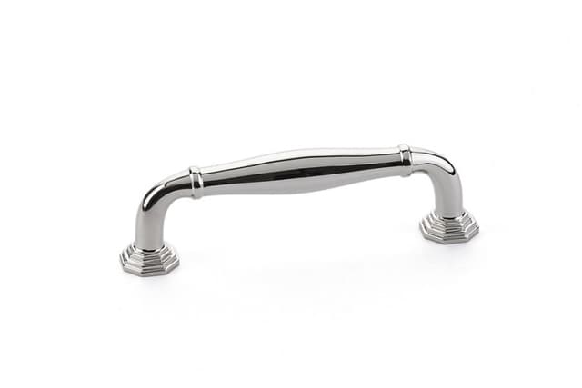 Emtek Transitional Heritage Blythe Pull, 3-1/2"CC, Polished Nickel - 86471US14