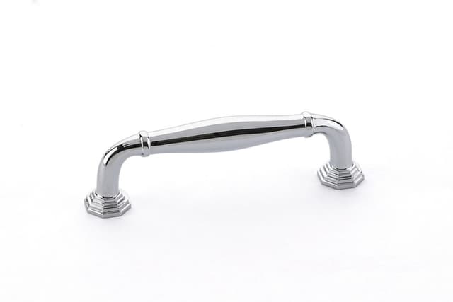 Emtek Transitional Heritage Blythe Pull, 3-1/2"CC, Polished Chrome - 86471US26