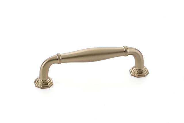 Emtek Transitional Heritage Blythe Pull, 3-1/2"CC, Satin Brass - 86471US4