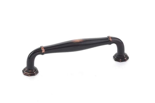 Emtek Transitional Heritage Blythe Pull, 4"CC, Oil Rubbed Bronze - 86472US10B