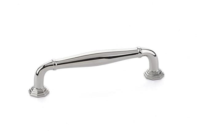 Emtek Transitional Heritage Blythe Pull, 4"CC, Polished Nickel - 86472US14