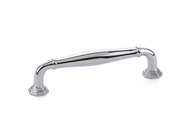 Emtek Transitional Heritage Blythe Pull, 4"CC, Polished Chrome - 86472US26