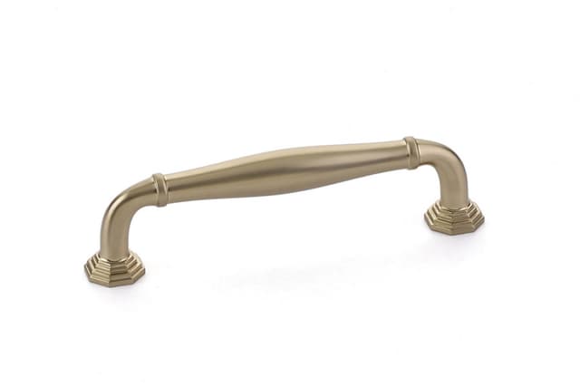 Emtek Transitional Heritage Blythe Pull, 4"CC, Satin Brass - 86472US4