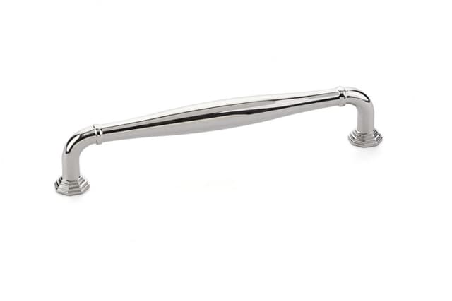Emtek Transitional Heritage Blythe Pull, 6"CC, Polished Nickel - 86473US14