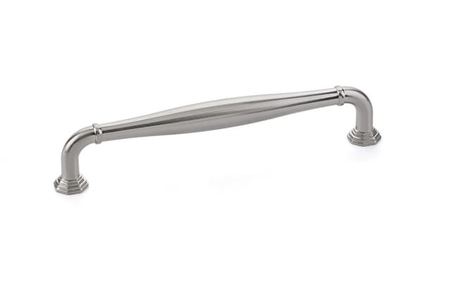 Emtek Transitional Heritage Blythe Pull, 6"CC, Satin Nickel - 86473US15