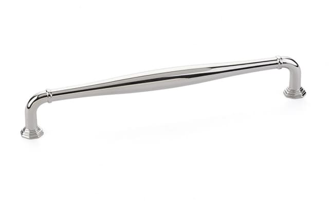 Emtek Transitional Heritage Blythe Pull, 8"CC, Polished Nickel - 86474US14