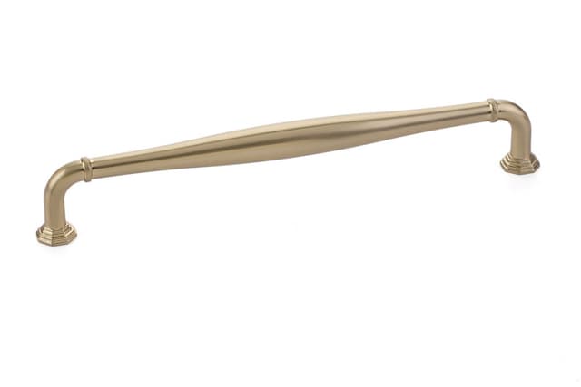 Emtek Transitional Heritage Blythe Pull, 8"CC, Satin Brass - 86474US4