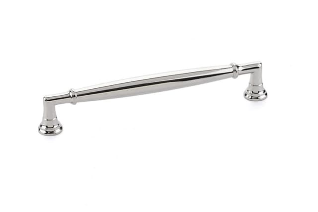 Emtek Transitional Heritage Westwood Pull, 6"CC, Polished Nickel - 86477US14