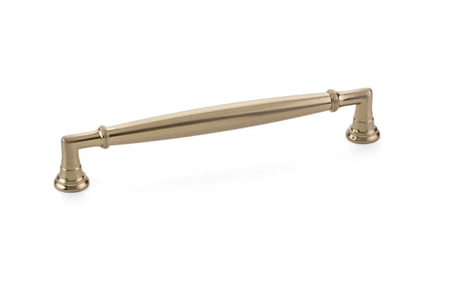 Emtek Transitional Heritage Westwood Pull, 6"CC, Satin Brass - 86477US4