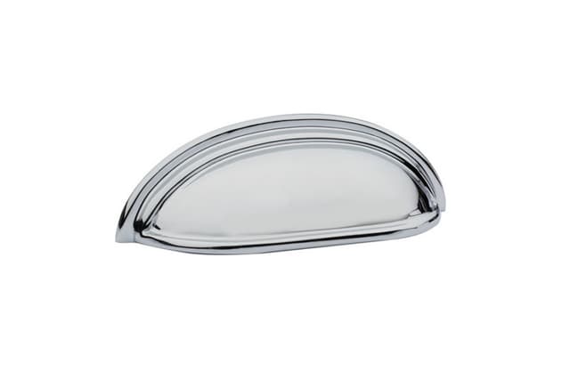 Emtek Traditonal Cup Pull, 3"CC, Polished Chrome - 86123US26