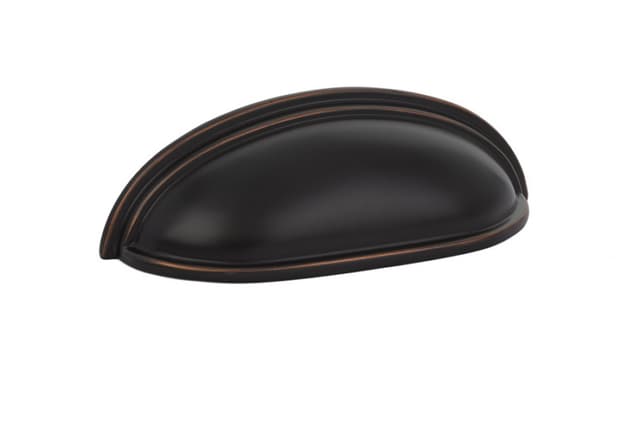 Emtek Traditional Cup Pull, 4"CC, Oil Rubbed Bronze - 86173US10B