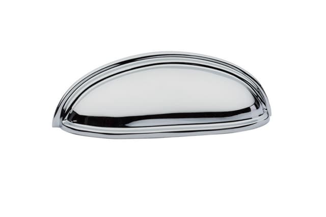 Emtek Traditional Cup Pull, 4"CC, Polished Chrome - 86173US26