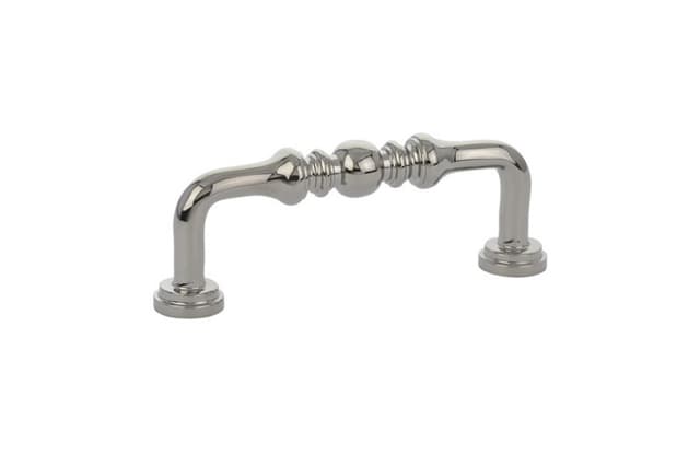 Emtek Traditional Spindle Pull, 3"CC, Polished Nickel - 86128US14