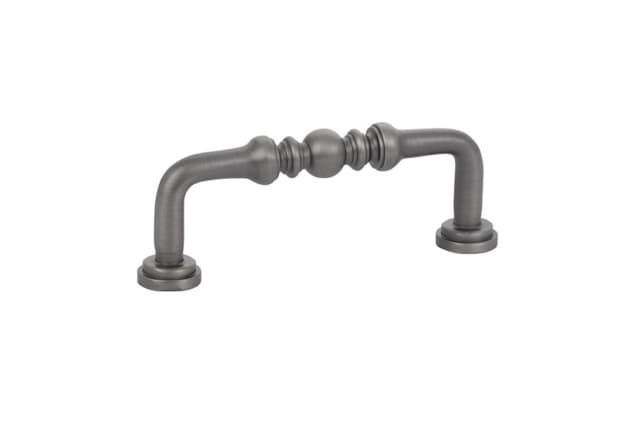 Emtek Traditional Spindle Pull, 3"CC, Pewter - 86128US15A