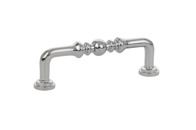 Emtek Traditional Spindle Pull, 3-1/2"CC, Polished Nickel - 86129US14