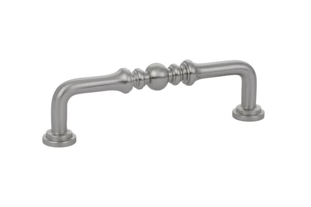 Emtek Traditional Spindle Pull, 4"CC, Satin Nickel - 86130US15