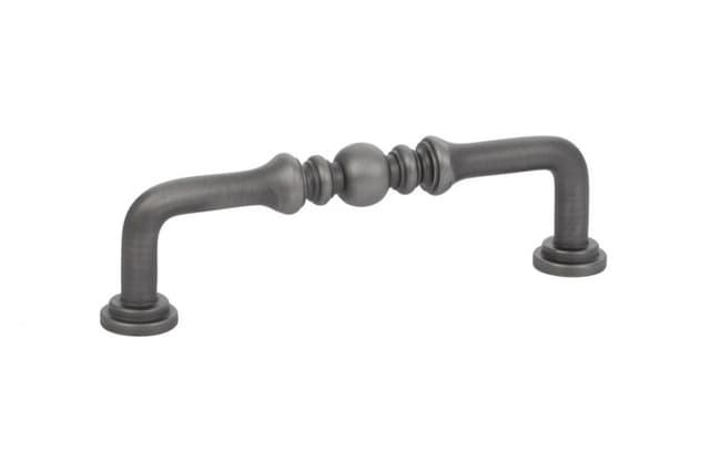 Emtek Traditional Spindle Pull, 4"CC, Pewter - 86130US15A