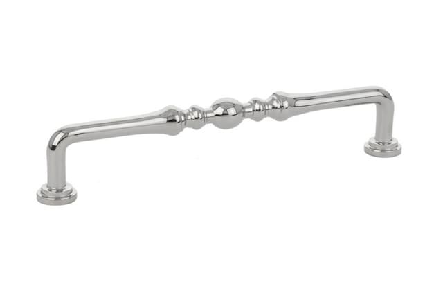Emtek Traditonal Spindle Pull, 6"CC, Polished Nickel - 86248US14