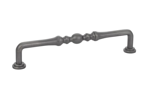 Emtek Traditonal Spindle Pull, 6"CC, Pewter - 86248US15A