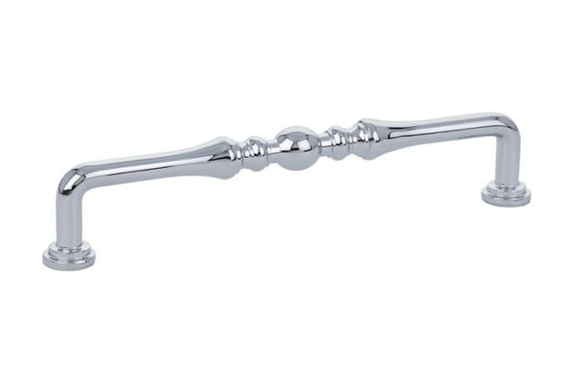 Emtek Traditonal Spindle Pull, 6"CC, Polished Chrome - 86248US26