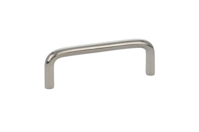 Emtek Traditional Wire Pull, 3-1/2"CC, Polished Nickel - 86132US14
