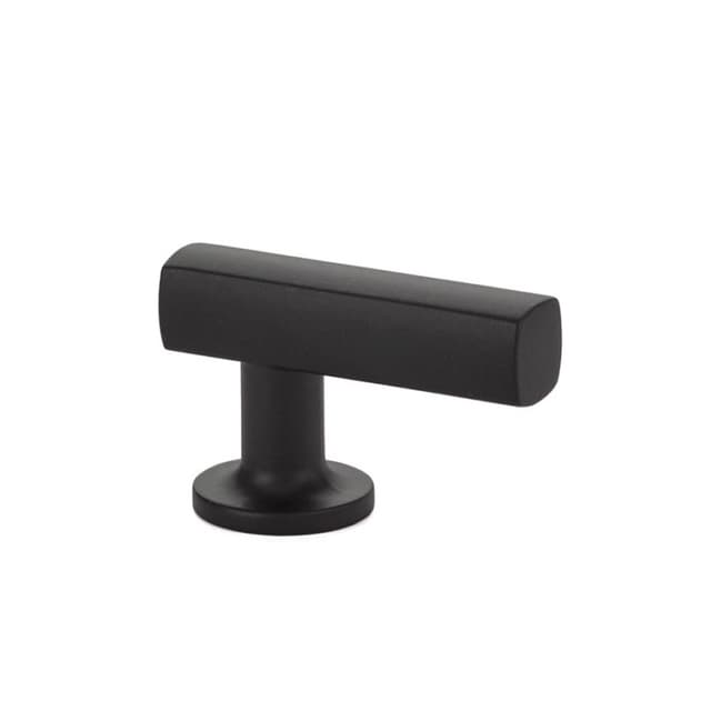 Emtek Urban Modern Freestone Finger Pull, 1-7/8"CC, Flat Black - 86452US19