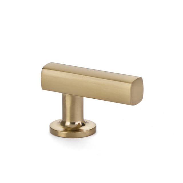 Emtek Urban Modern Freestone Finger Pull, 1-7/8"CC, Satin Brass - 86452US4