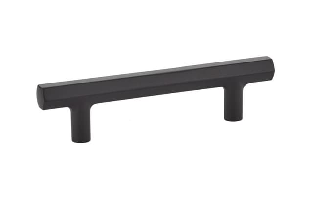 Emtek Urban Modern Mod Hex Pull, 3-1/2"CC, Flat Black - 86459US19