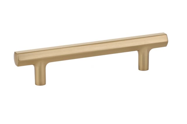 Emtek Urban Modern Mod Hex Pull, 4"CC, Satin Brass - 86460US4