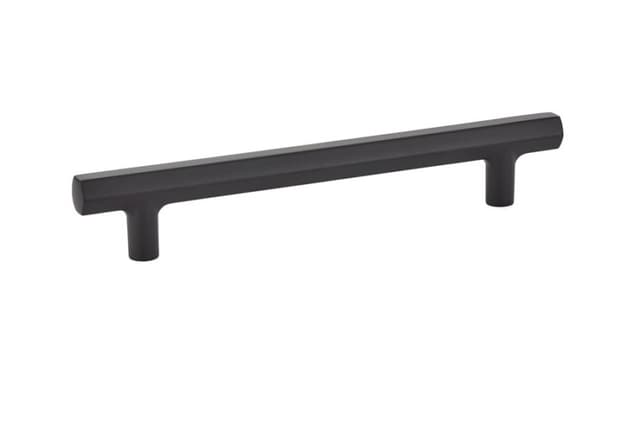Emtek Urban Modern Mod Hex Pull, 6"CC, Flat Black - 86461US19