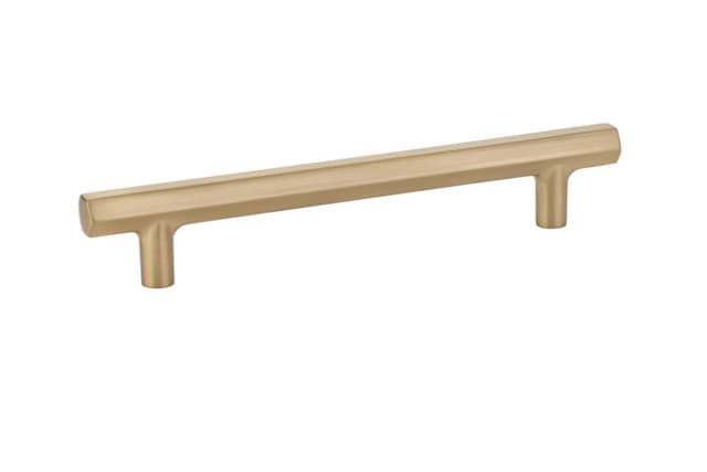 Emtek Urban Modern Mod Hex Pull, 6"CC, Satin Brass - 86461US4