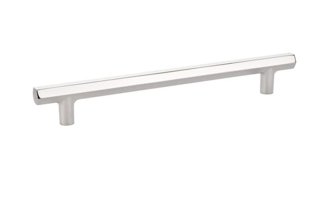 Emtek Urban Modern Mod Hex Pull, 8"CC, Polished Nickel - 86462US14