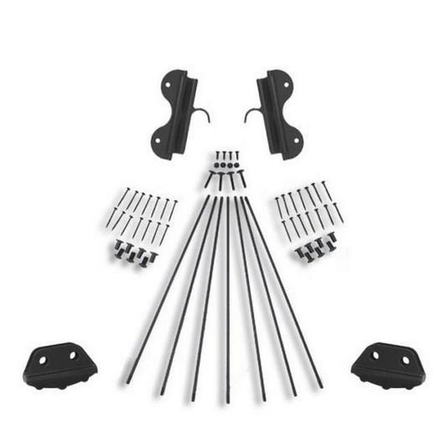 Hook Ladder Hardware Kit with No Kid Feet, Quiet Glide